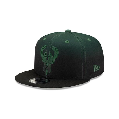 Milwaukee Bucks Gorra | New Era NBA Back Half 9fifty Snapback Cap Mexico - Verdes